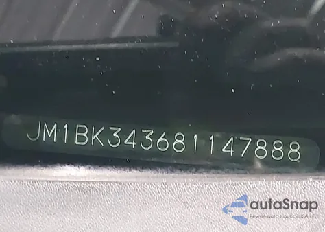 2008 Mazda Mazda3 S Touring z USA, uszkodzony, nr VIN JM1BK343681147888